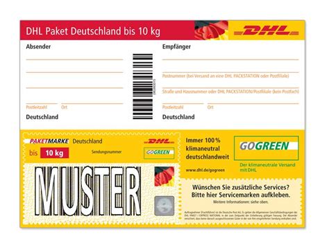 Versenden und verfolgen sie sendungen und erfahren sie mehr über uns. DHL Paketmarke Deutschland bis 10 kg | Online Shop ...