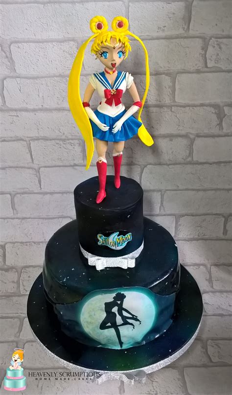 Sailor Moon Birthday Cake With Handmade Sugar Figure Made From Saracino