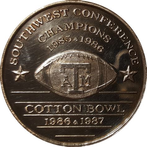 Medallion Texas A And M Football Champions United States Numista