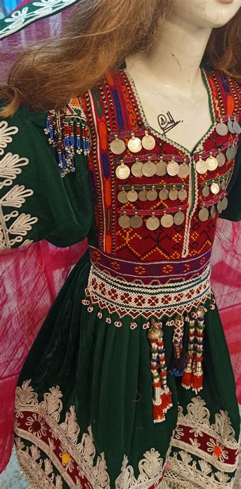 Afghan Kuchi Tribe Handmade Green Velvet Embroidery Kochi Etsy