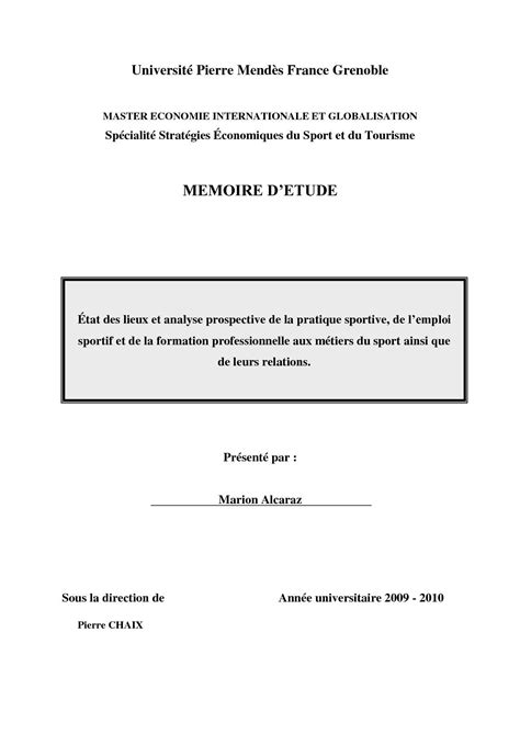 Page De Garde Mémoire Ucl Page De Garde Exemple Growthreport
