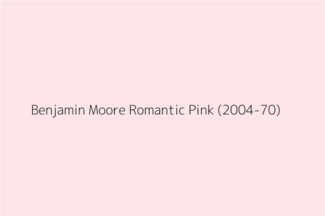 Benjamin Moore Romantic Pink Vlrengbr