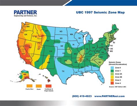 Us Ubc 1997 Seismic Zone Map Partner Esi