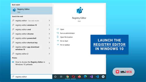 How To Access The Registry Editor In Windows 10 Yehi Web