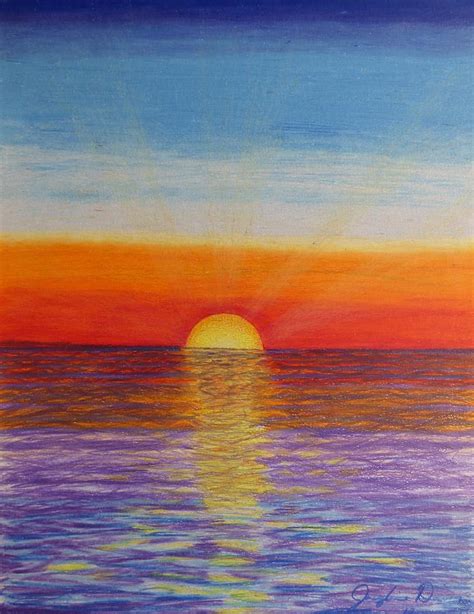 30 Easy Sunset Drawing Tutorials How To Draw A Sunset Harunmudak