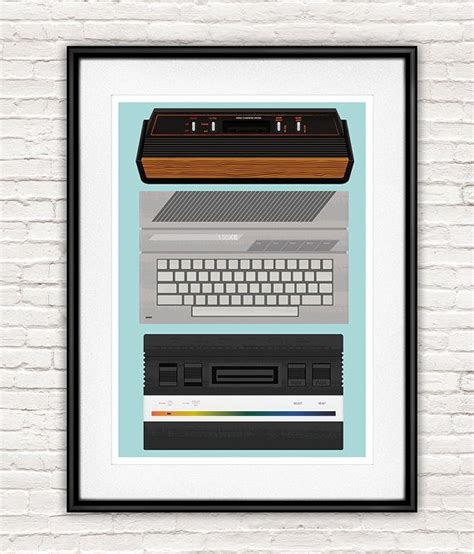 8 Bit Poster Video Game Poster Atari Poster Atari 2600 Nerdy Art