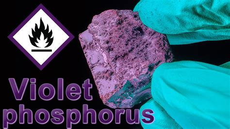 Violet Violent Phosphorus Explodes On Impact Youtube
