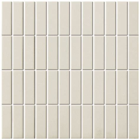 Slip Resistant Unglazed Porcelain Mosaic Tile Sheet London 3x1