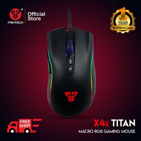 Fantech Sp42 X4s Titan Gaming Mouse With Running Rgb Chroma Light