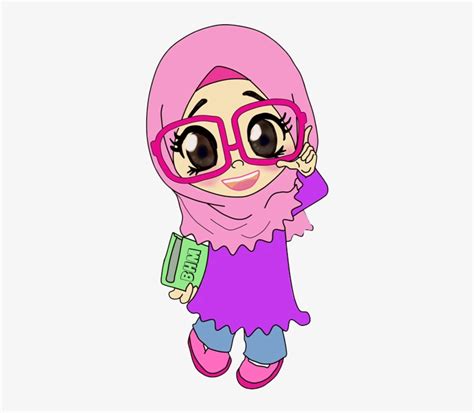 Free Download Kartun Muslimah Png Clipart Muslim Kartun Muslimah