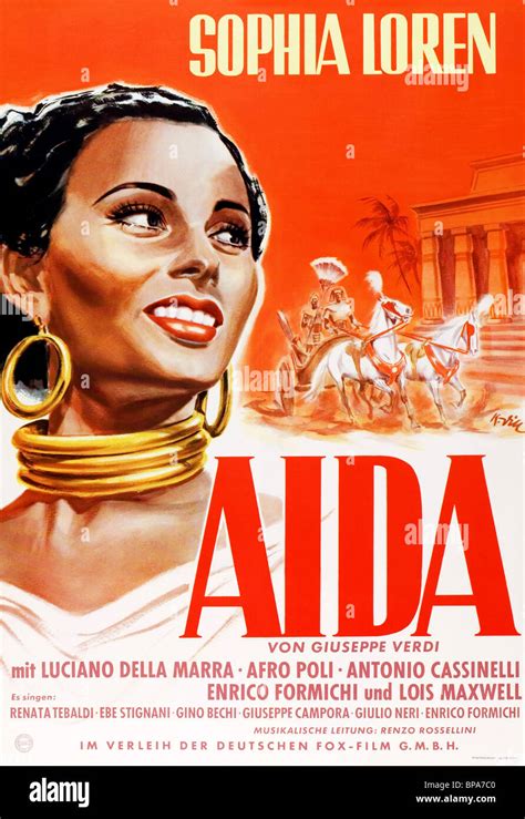 Sophia Loren Poster Aida 1953 Stock Photo 30958144 Alamy
