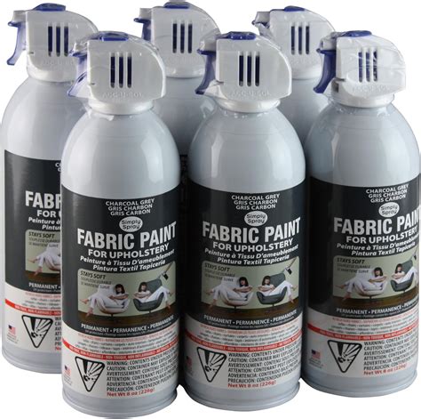 Simply Spray Upholstery Fabric Spray Paint 8 Oz Can 6 Pack