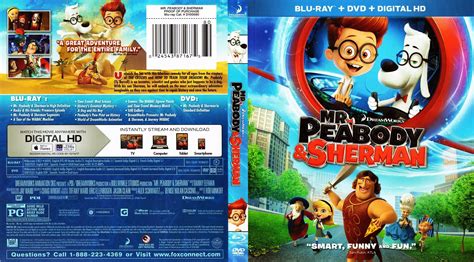Mr Peabody And Sherman R1 Blu Ray Cover Dvd Covers And Labels