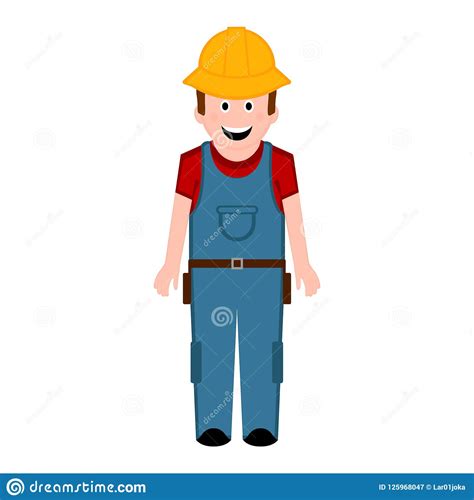 Isolated Male Builder Icon Stock Vector Illustration Of Isolated