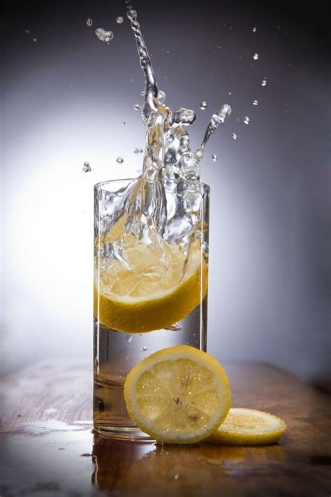 Healthy Water Frozen Motion Food Photography Still