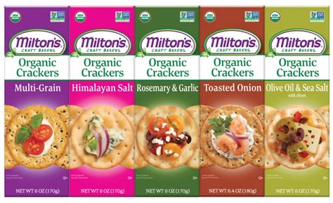 Miltons Organic Gourmet Crackers 2018 05 23 Snack And Bakery