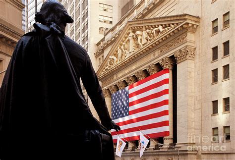 Wall Street Flag Photograph By Brian Jannsen