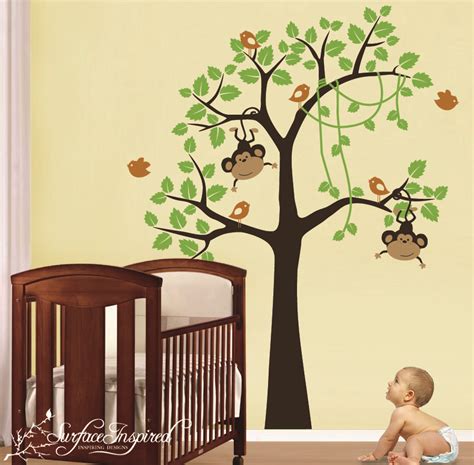 The Surface Inspired Blog New Monkey Wall Decals For Your Little Monkey