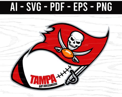 Tampa Bay Buccaneers Logo Ball SVG Png Ai Eps Pdf NFL Sports Etsy