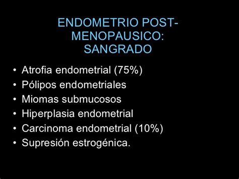 The Words Endometrio Post Menopsisco Sanggrado