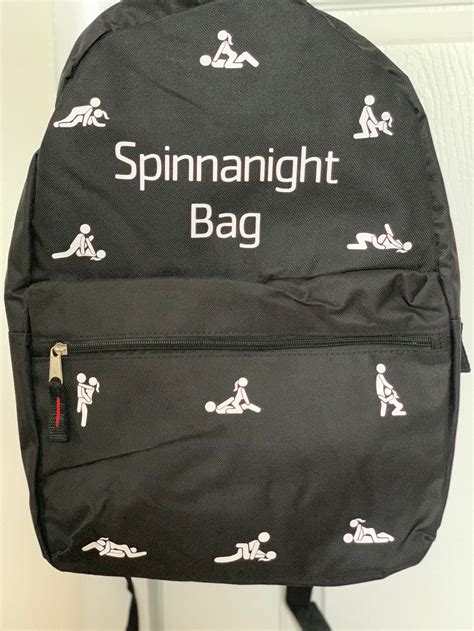 Spinnanight Bag Weekend Bag Sexual Positions Black Bag Etsy