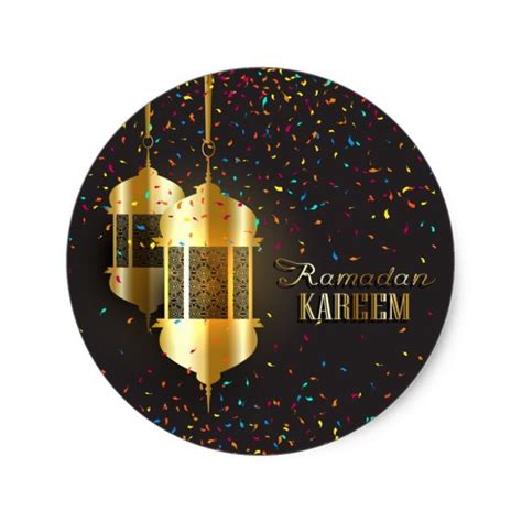 Ramadan Classic Round Sticker Ramadan Kids Round