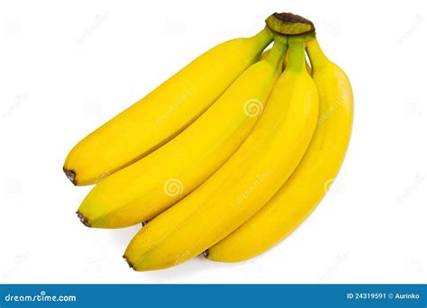Fresh Bananas Stock Image Image Of Healthy Isolated 24319591