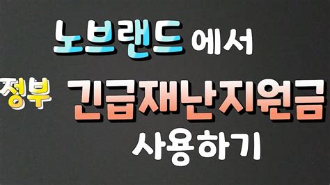 4차 재난지원금 신청 홈페이지 신청방법, 4차 재난지원금 지급시기 신청기간 지급일 금액 노점상 4차지원금 기초수급자 신청방법 프리랜서. 노브랜드에서 재난지원금 사용하기 - YouTube