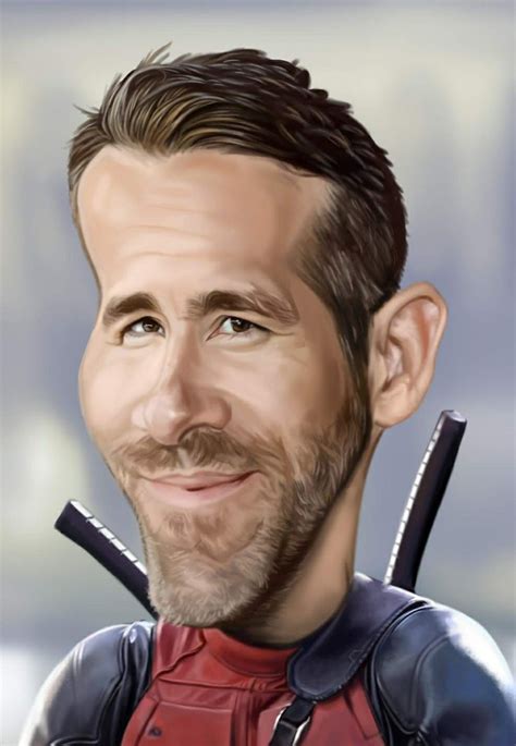 Ryan Reynoldsdeadpool Celebrity Caricatures Funny Caricatures