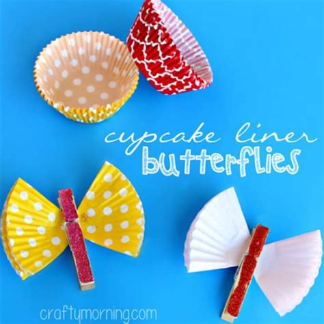 Diy Butterflies Using Cupcake Liners K4 Craft