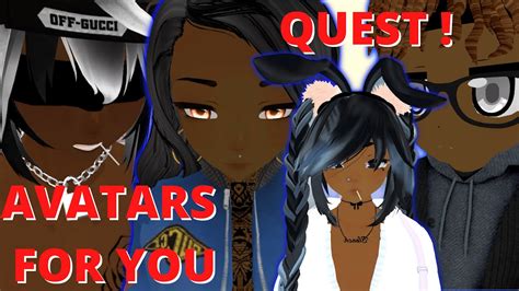 Brown And Black Avatars For Vrchat Quest Compatiable Worlds Youtube