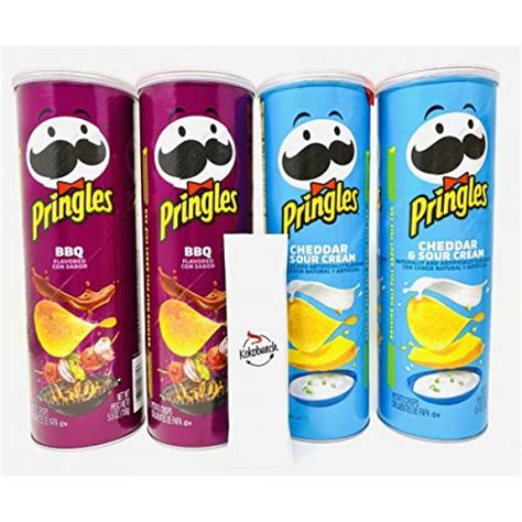 Pringles Potato Chips Variety Pack Bbq Cheddar And Sour
