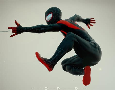 Realistic 3d Model Of Miles Morales Real Time By Hosseindiba