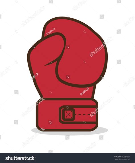Boxing Gloves Punch Isolated Stock Vector Royalty Free 482387200