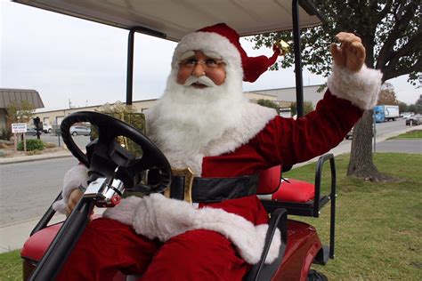 Christmas Santa Golf Cart Lets Party
