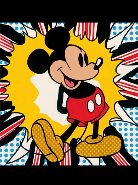 Colorful Pop Art Mickey Mouse Print