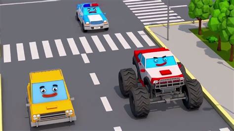 Monster Truck Numbers For Kids Learning Educational Video Colors