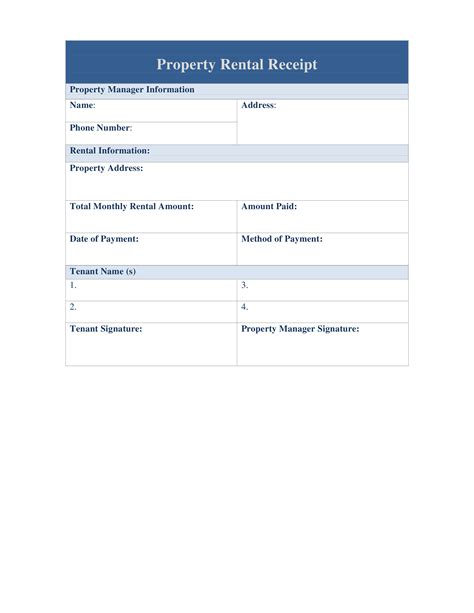 Property Rental Receipt How To Create A Property Rental Receipt