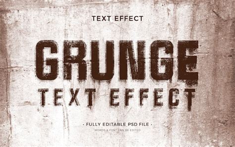 Premium Psd Grunge Text Effect