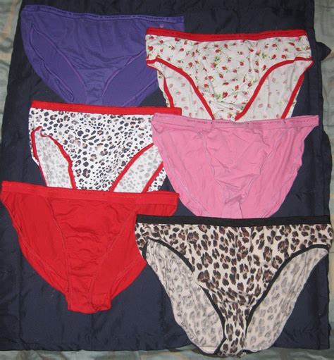 Real Womens Panties Wifes Panties In Different Colors And Patterns