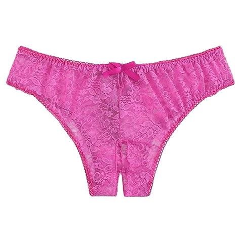 Womens Intimates And Sleepwear Womens Lace French Knickers Crotchless