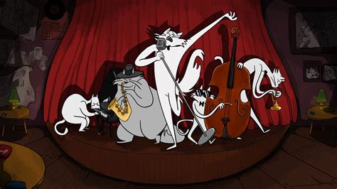 Illustration Of A Group Of Jazz Band Cats