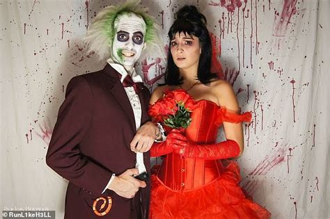 couples show off their ingenious joint halloween efforts on social media daily mail online