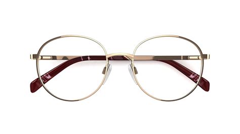 karen millen women s glasses km 126 gold round metal stainless steel frame 199 specsavers