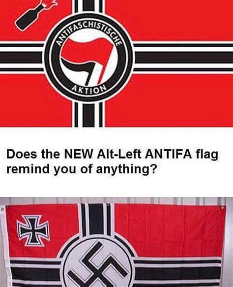 Does the Antifa Flag Resemble a Nazi Flag?