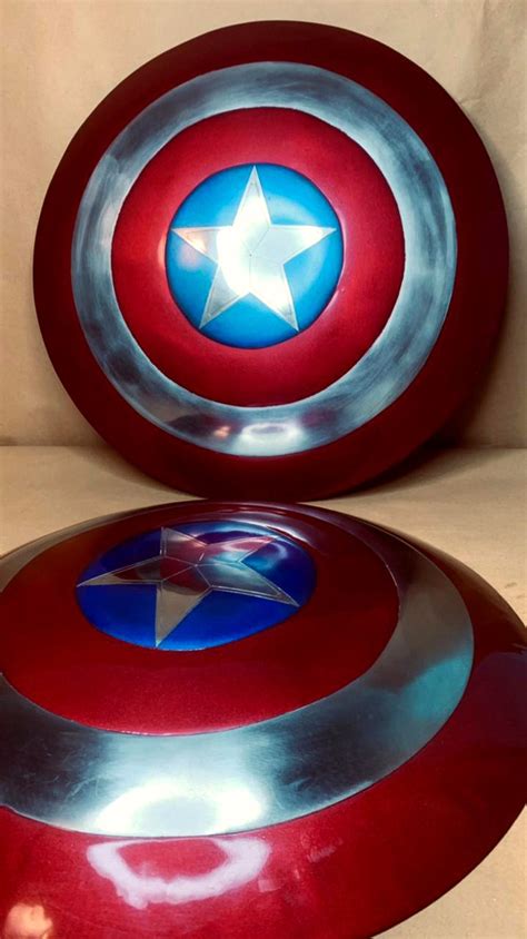 Marvels Avengers Legend Captain America Shield Metal Prop Etsy