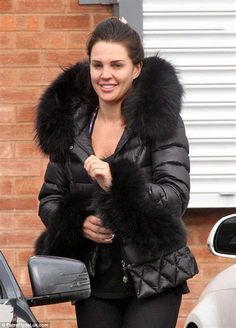 Danielle Lloyd Shows Off Her Legs As She Dons A Fluffy Trimmed Coat To