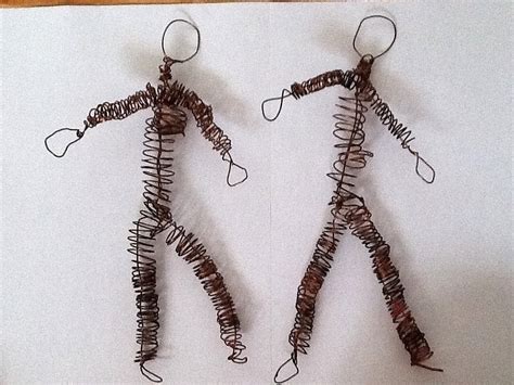 Wire Sculpture People · A Wire Model · Wirework On Cut Out Keep