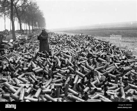 British Shell Cases Western Front France Ww1 Stock Photo 66162882
