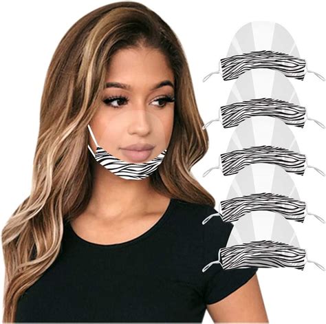 Amazon Com Pack Mini Mouth Shield Daily Restaurant Canteen Mouth Scarf Transparent Clear